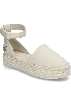 Calvin Klein Flatform Espadrille Sling Mg Beige