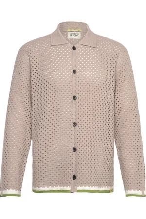 Scotch&Soda Crochet Long-Sleeved Shirt Beige