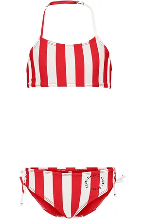 ONLY Kogholiday Rouching Bikini Set Acc Red