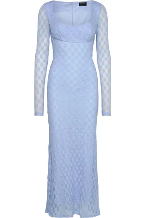 Bardot Adoni Lace Midi Dress Blue