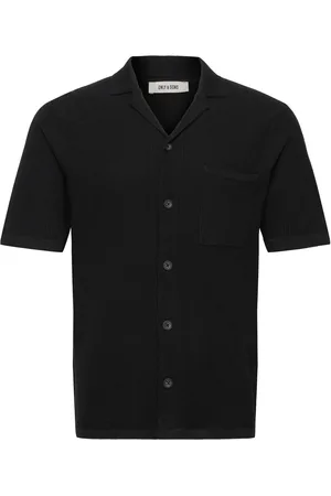 Only & Sons Onstony Reg 12 Ss Waffle Shirt Knit Black