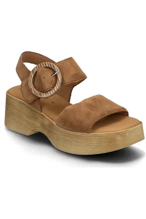 Gabor Platform Sandal Beige