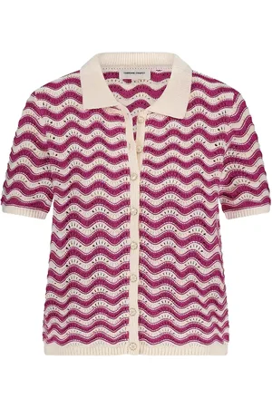Fabienne Chapot Caro Crochet Cardigan Pink