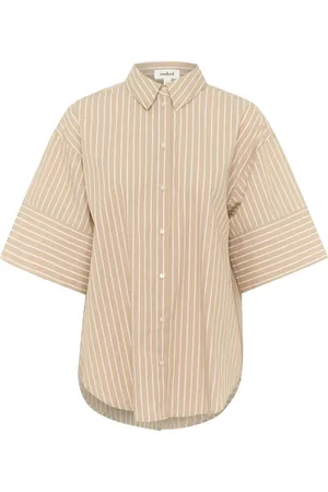 Soaked in Luxury Slkaily Shirt Ss Beige