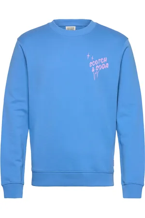 Scotch&Soda Regular Fit Left Chest Logo Sweatshirt Blue