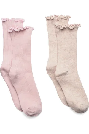 MANGO 2 Pack Patterned Socks Pink