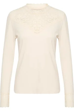 Cream Crtrulla Jersey Blouse White
