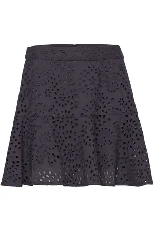 Rabens Saloner H Y - Jumbo Stitch Skirt Black Rabens Sal R