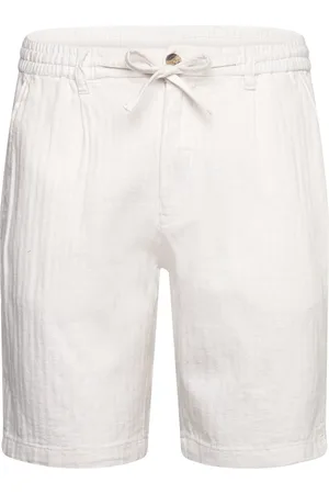 Lindbergh Linen Blend Herringb Short White
