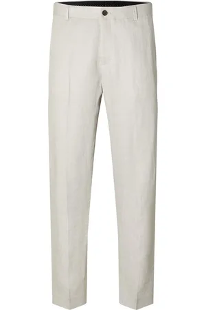 SELECTED Slhregular-Will Linen Trs Noos Cream