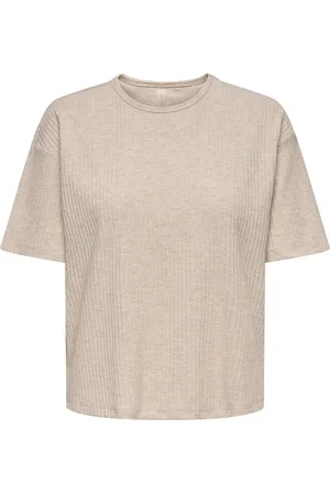 ONLY Onpseren On Ss Loose Rib Tee Cream