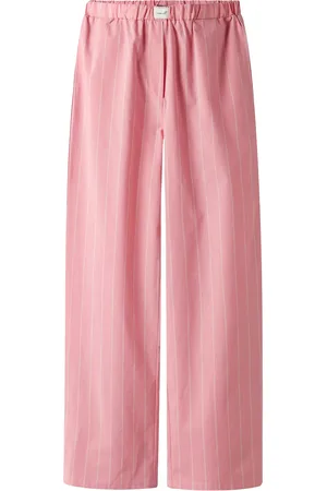 LMTD Nlfhelles Poplin Wide Pant Pink