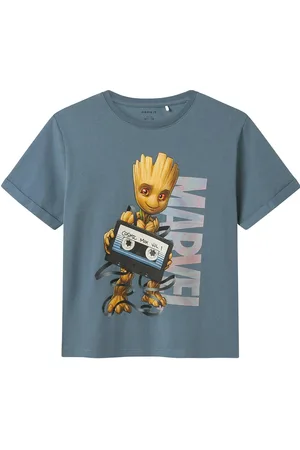 NAME IT Nkmmacro Gotg Nreg Ss Top Box Mar Blue