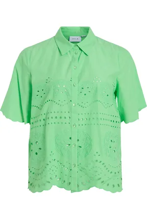 VILA Vimette 2/4 Shirt/Pr Green