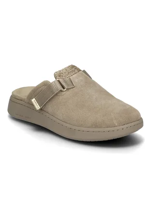 Woden Vega Clog Suede Beige