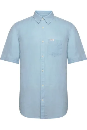 Wrangler Ss 1 Pkt Shirt Blue