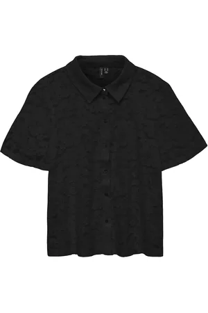 VERO MODA Vmh Y Lace Ss Shirt Wvn Ga