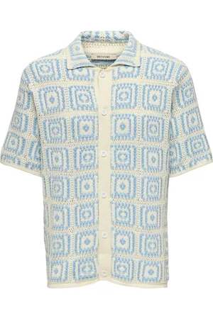 Only & Sons Onsbart Rlx 5 Ss Shirt Knit Blue