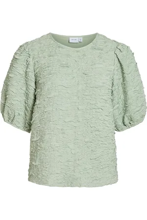 VILA Visophia O-Neck 2/4 Top/Dc Green