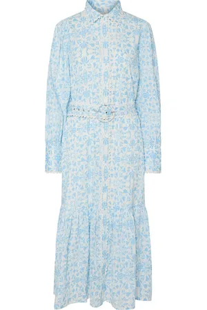 Y.A.S Vips Ls Long Shirt Dress S. Blue