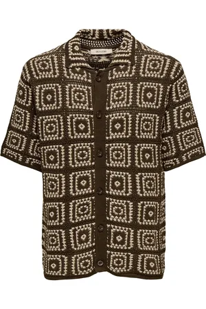 Only & Sons Onsbart Rlx 5 Ss Shirt Knit Brown