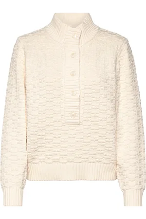 Pieszak Pd-Grace Half Placket Knit Cream