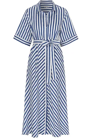 Newhouse Astrid Striped Dress Navy