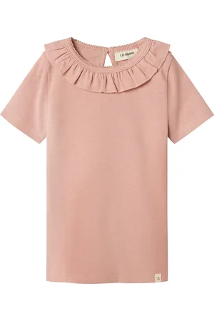 Lil Atelier Nmflalo Tan Ss Slim Top Lil Pink