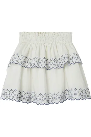 LMTD Nlfhyndi Short Skirt White