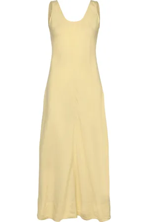Tommy Hilfiger Textured Linen Tank Maxi Dress Beige