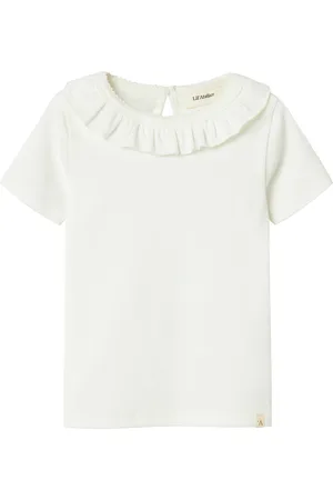 Lil Atelier Nmflalo Tan Ss Slim Top Lil White
