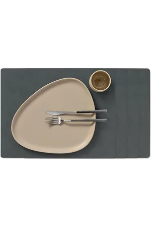 LIND DNA 4-Set Table Mat Square L Nupo Black