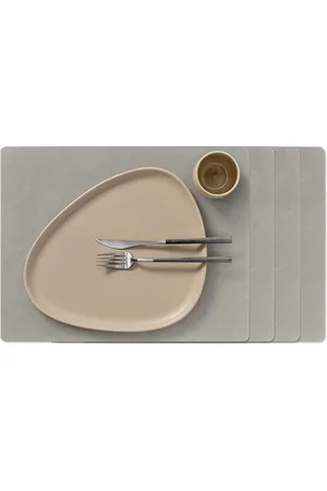 LIND DNA 4-Set Table Mat Square L Nupo Grey