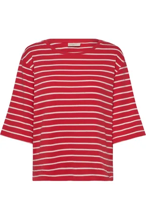 Freequent T-Shirt From Freequent In A Soft Material With Stripes. In Addition, The T-Shirt Red