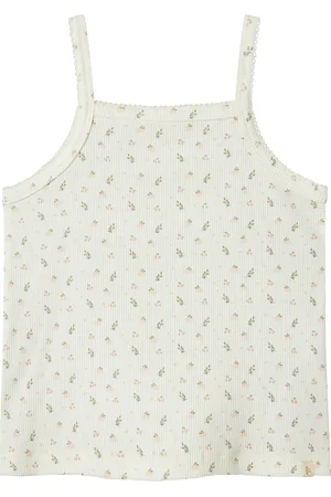 Lil Atelier Nmfgago Kur Loose Strap Top Lil White