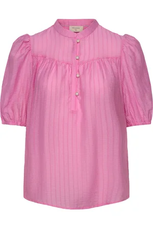 Freequent Blouse From Freequent In A Light Material With A Textured Pattern. The Blouse Ha Pink