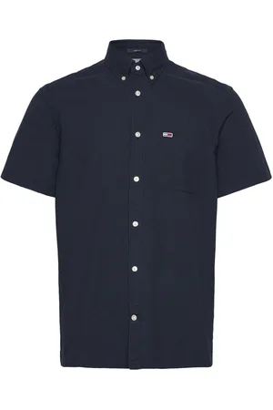 Tommy Hilfiger Tjm Reg Seersucker Ss Shirt Navy