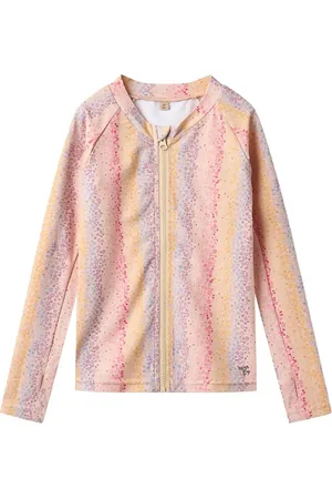 WHEAT Swim T-Shirt L/S Zip Ada Pink
