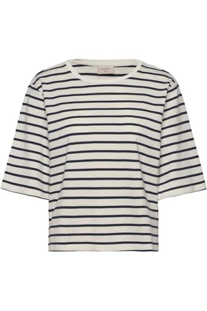 Freequent T-Shirt From Freequent In A Soft Material With Stripes. In Addition, The T-Shirt White