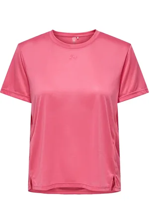 ONLY Onpfly On Ss Loose Short Slit Tee Pink