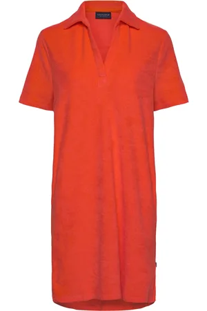Lexington Organic Cotton Terry Polo Dress Orange