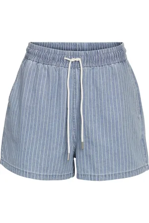 Noisy May Nmkatri Nw Elastic Stripe Short Bs006Lb Blue