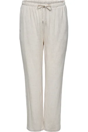 ONLY Carsiesta Hw Pull-Up Linen Bl Pnt Cream