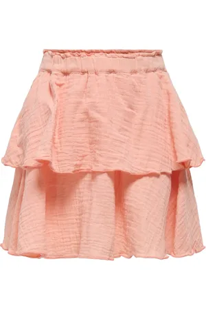 ONLY Kogthyra Life Layered Skirt Wvn Coral