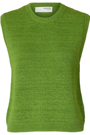 SELECTED Slfalma Sl Knit Vest Green