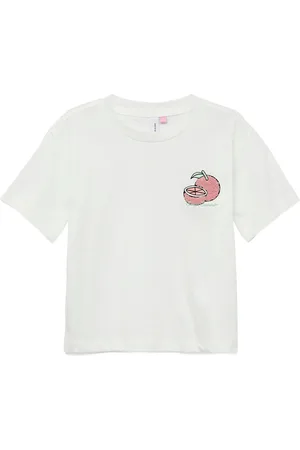 VERO MODA Vmfruity Kelly Ss Top Jrs Girl White