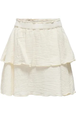 ONLY Kogthyra Life Layered Skirt Wvn Cream