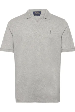 Ralph Lauren Classic Fit Stretch Mesh Polo Shirt Grey