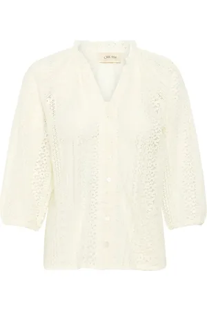 Cream Crrubby Lace Shirt