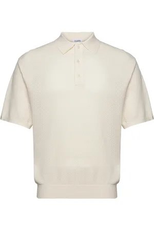 Filippa K Mesh Polo Cream